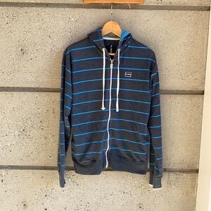 Billabong Blue Stripe Hoody